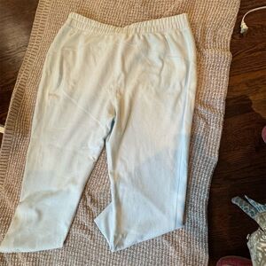 All in Motion Women's 2XL Off White Sweatpants Elastic Waistband Soft Casual
